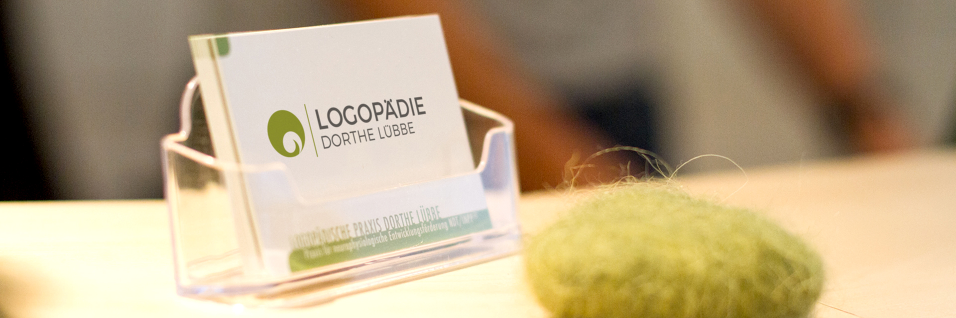 Visitenkarte der Praxis für Logopädie Münster - Mecklenbeck